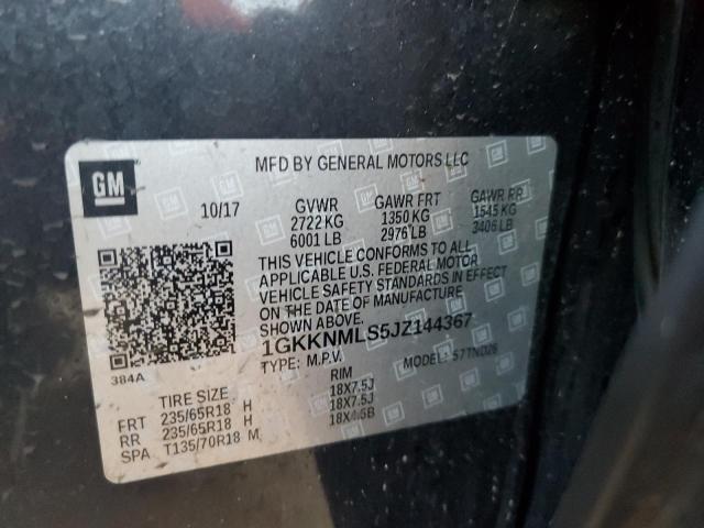 1GKKNMLS5JZ144367 GMC Acadia Slt-1