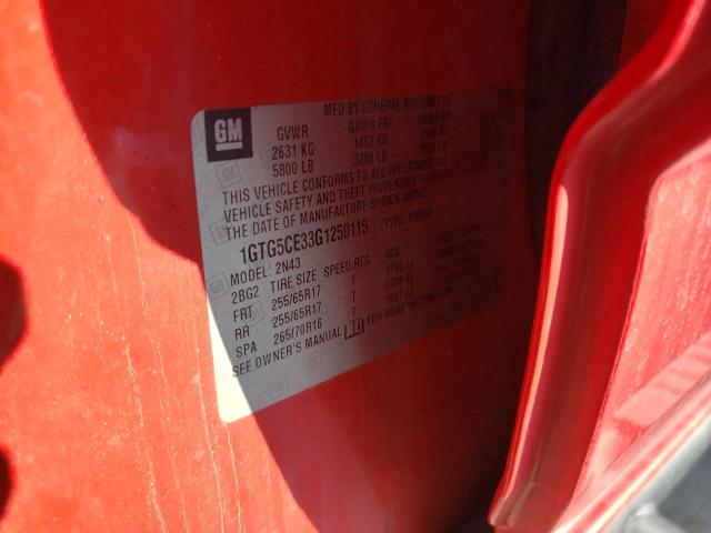 1GTG5CE33G1250115 GMC CANYON SLE
