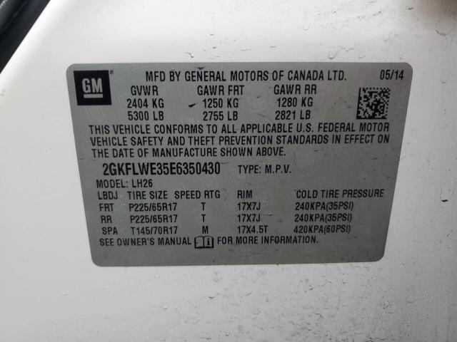 2GKFLWE35E6350430 GMC Terrain Sle