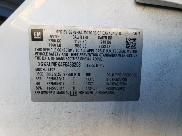 2GKALMEK4F6433208 GMC Terrain Sle