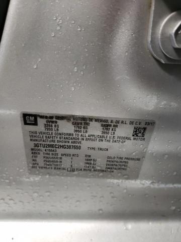 3GTU2MEC2HG387650 GMC Sierra K1500 Sle