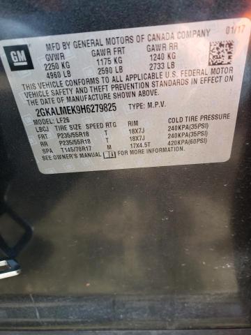 2GKALMEK9H6279825 GMC Terrain Sle