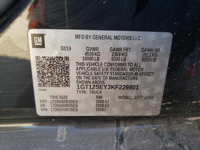 1GT12SEY3KF229801 GMC Sierra K2500 Denali