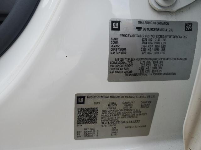 3GTU9CED5MG141233 GMC Sierra K1500 Elevation