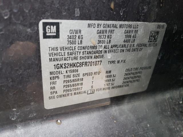 1GKS2HKC8FR701077 GMC Yukon Xl K1500 Slt
