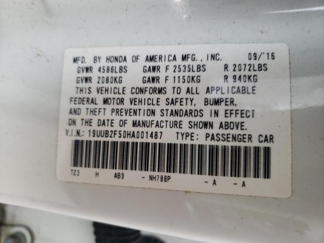 19UUB2F50HA001487 Acura TLX TECH