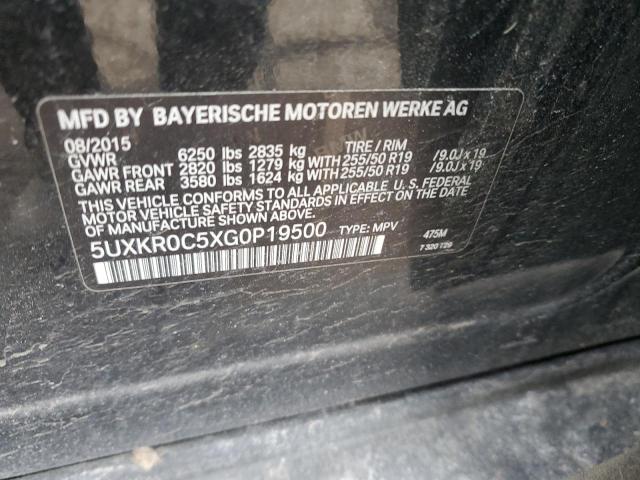 5UXKR0C5XG0P19500 BMW X5 Xdrive35i