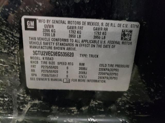 3GTU2VEC9EG535620 GMC Sierra K1500 Slt