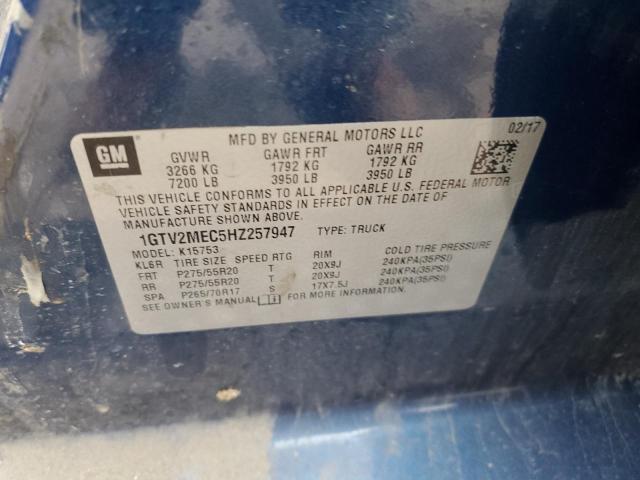 1GTV2MEC5HZ257947 GMC Sierra K1500 Sle