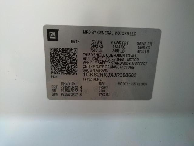 1GKS2HKJXJR398682 GMC YUKON XL DENALI