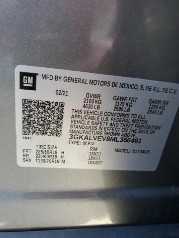 3GKALVEV8ML366461 GMC Terrain Slt