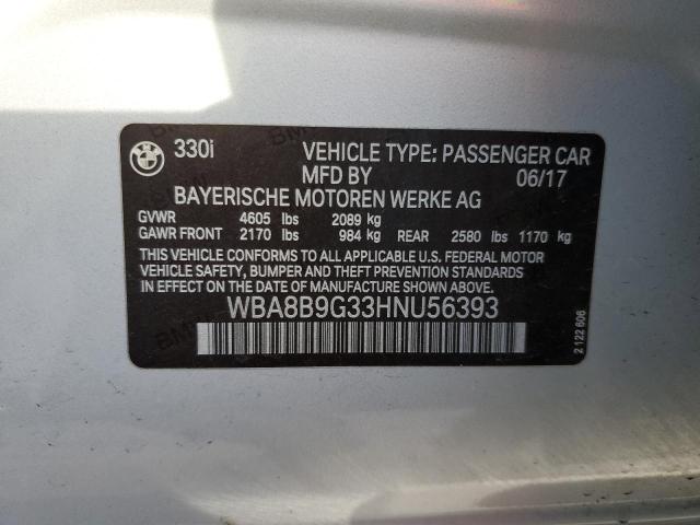 WBA8B9G33HNU56393 BMW 330 I