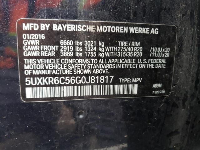 5UXKR6C56G0J81817 BMW X5 Xdrive50i