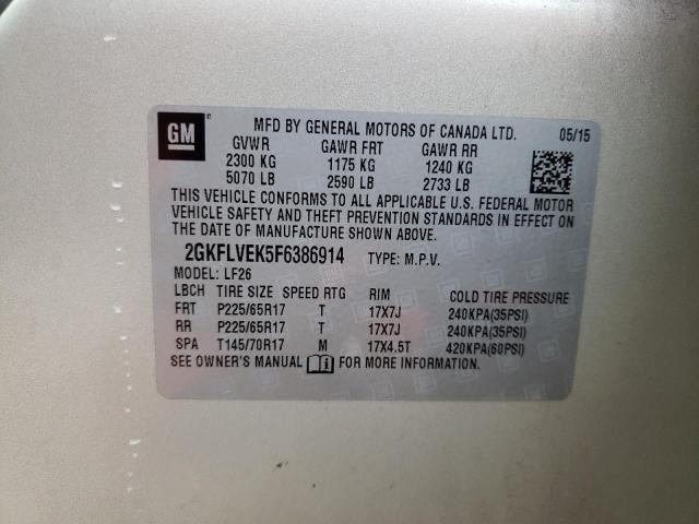 2GKFLVEK5F6386914 GMC Terrain Sle