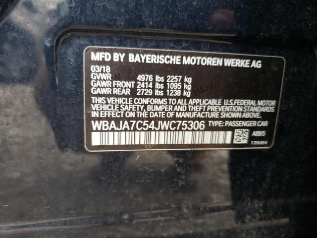 WBAJA7C54JWC75306 BMW 530 XI