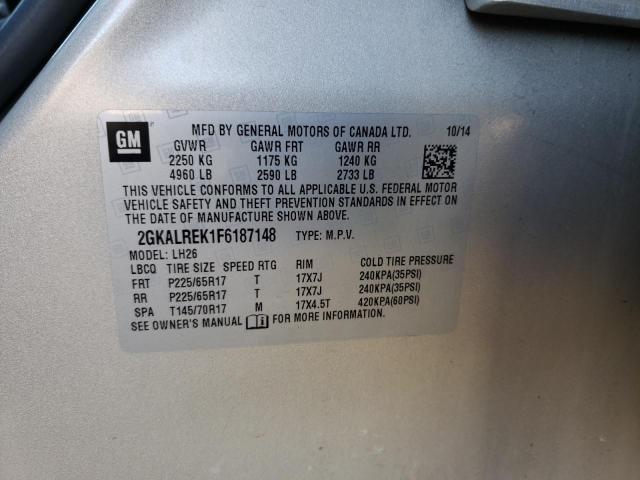 2GKALREK1F6187148 GMC Terrain Sle