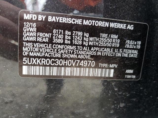 5UXKR0C30H0V74970 BMW X5 Xdrive35i