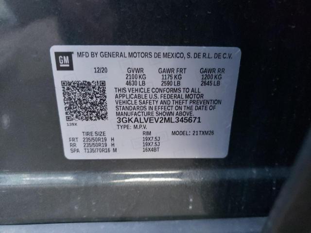 3GKALVEV2ML345671 GMC Terrain Slt