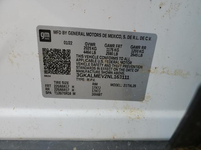 3GKALMEV2NL163111 GMC Terrain Sle