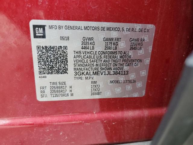 3GKALMEV1JL384113 GMC Terrain Sle