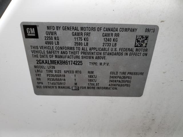 2GKALMEK8H6174225 GMC Terrain Sle
