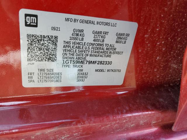 1GT59ME79MF282330 GMC Sierra K2500 Sle