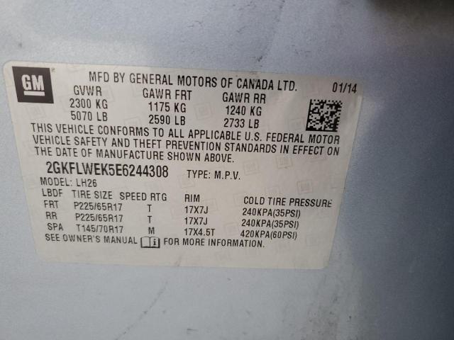 2GKFLWEK5E6244308 GMC Terrain Sle