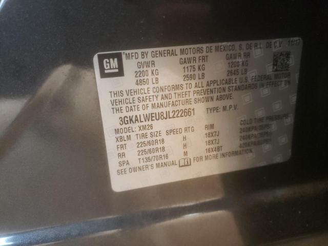 3GKALWEU8JL222661 GMC Terrain Slt