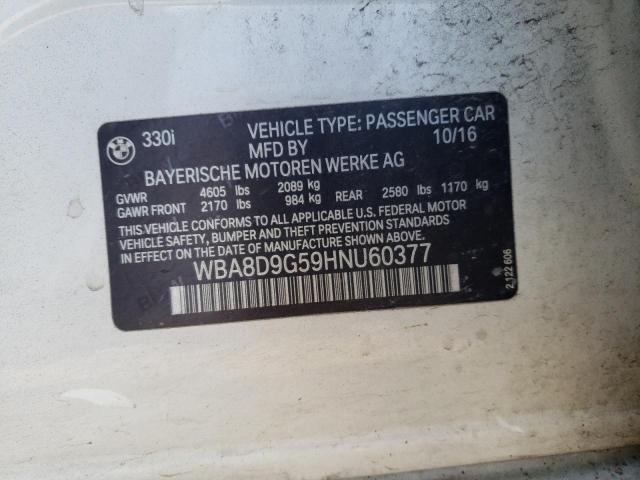 WBA8D9G59HNU60377 BMW 330 XI