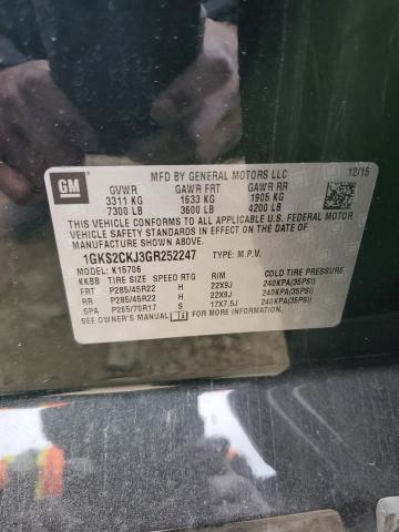 1GKS2CKJ3GR252247 GMC YUKON DENALI