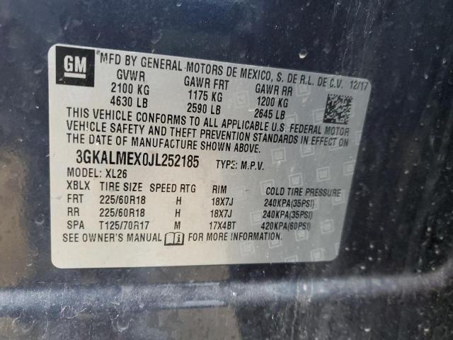 3GKALMEX0JL252185 GMC Terrain Sle