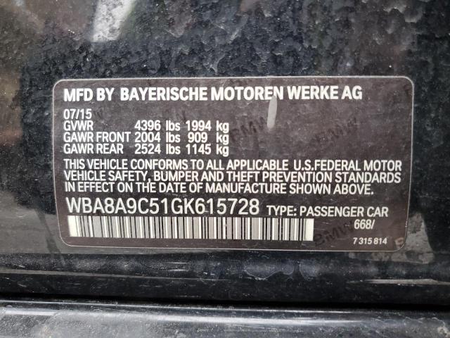 WBA8A9C51GK615728 BMW 320 I