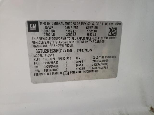 3GTU2NEC5HG177159 GMC Sierra K1500 Slt