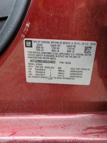 3GTU2MEC4GG224822 GMC Sierra K1500 Sle