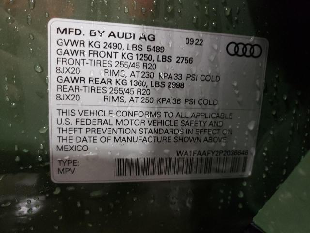 WA1FAAFY2P2036646 Audi Q5 Prestige 45