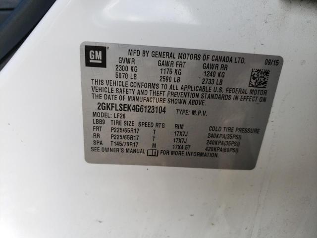 2GKFLSEK4G6123104 GMC Terrain Sle