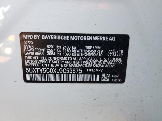 5UXTY5C0XL9C53875 BMW X3 Xdrive30i