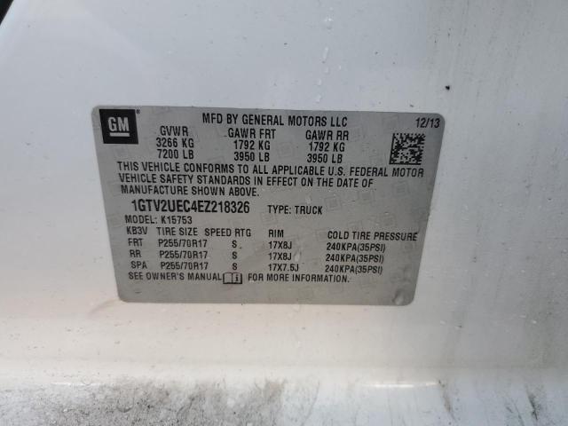 1GTV2UEC4EZ218326 GMC Sierra K1500 Sle
