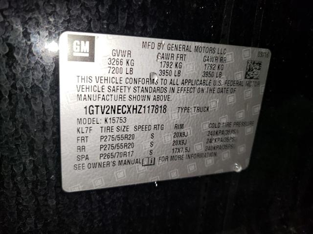 1GTV2NECXHZ117818 GMC Sierra K1500 Slt