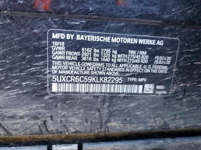 5UXCR6C59KLK82295 BMW X5 Xdrive40i