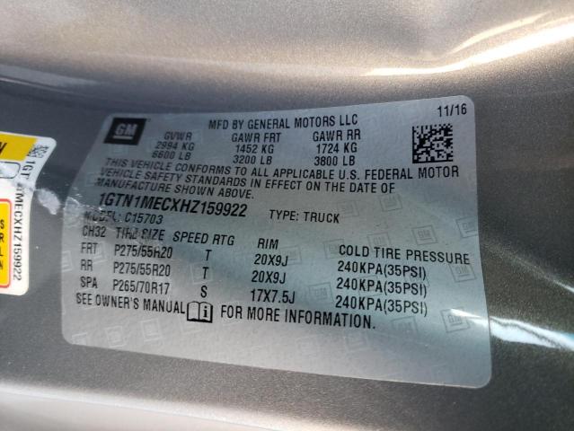 1GTN1MECXHZ159922 GMC Sierra C1500 Sle