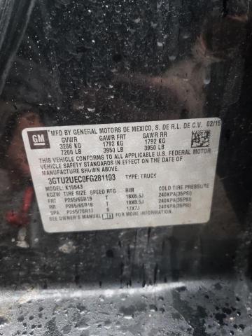 3GTU2UEC0FG281193 GMC Sierra K1500 Sle