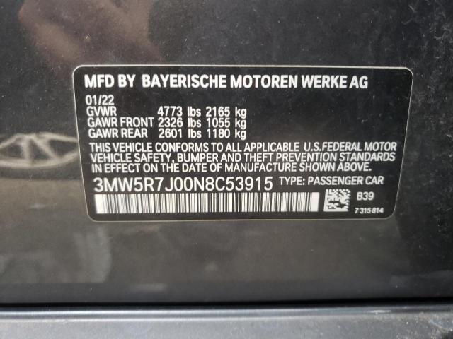 3MW5R7J00N8C53915 BMW 330XI