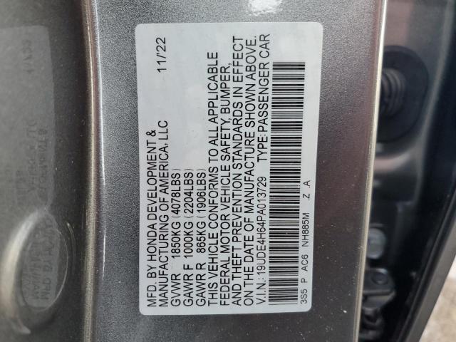 19UDE4H64PA013729 Acura Integra A-spec Tech