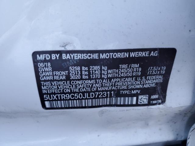 5UXTR9C50JLD72311 BMW X3 Xdrive30i