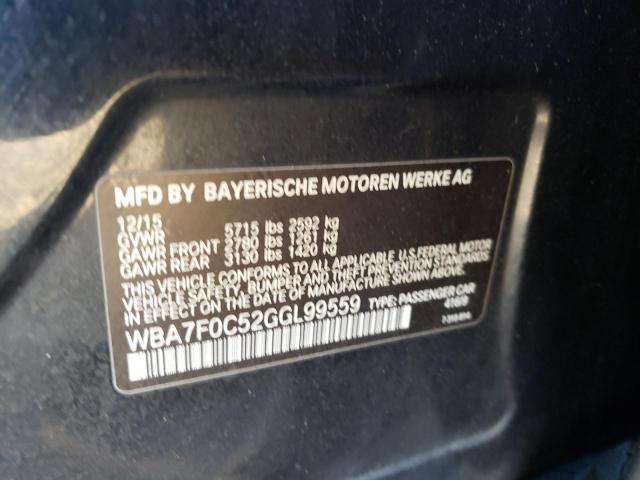 WBA7F0C52GGL99559 BMW 750 I