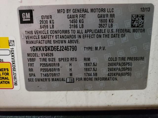 1GKKVSKD6EJ246790 GMC Acadia Slt-2