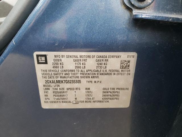2GKALMEK7G6235305 GMC Terrain Sle