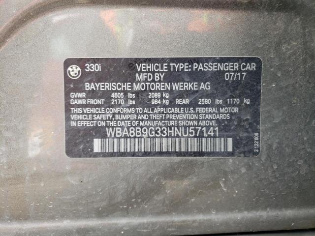 WBA8B9G33HNU57141 BMW 330 I