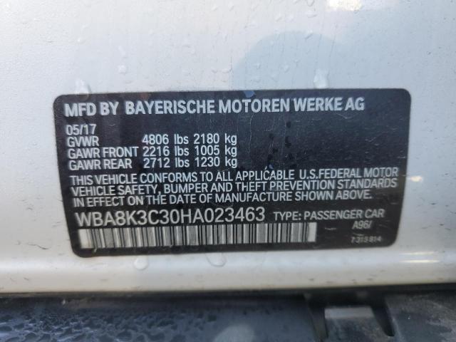 WBA8K3C30HA023463 BMW 330 XI